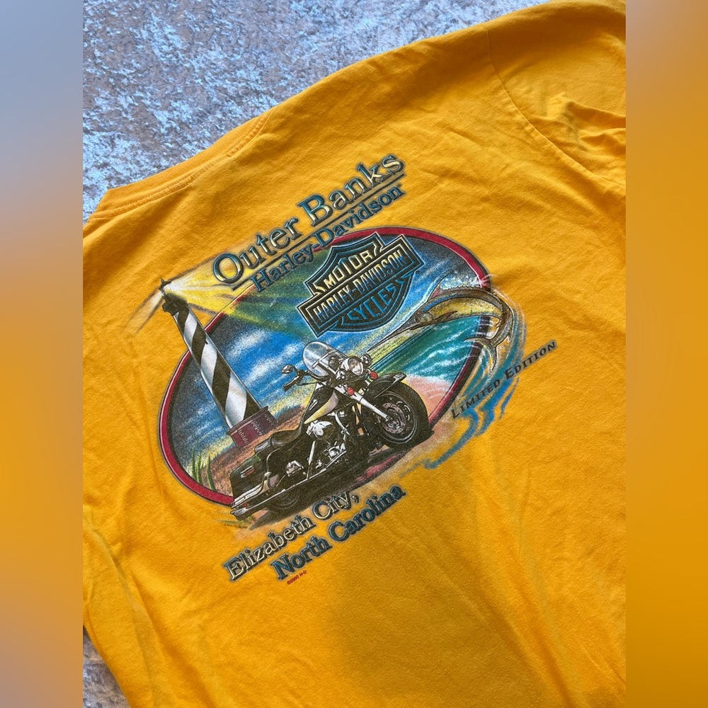 Golden Yellow Harley Davidson TShirt
